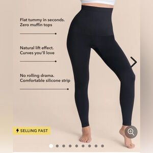 Shapermint Essentials Black Shaping Leggings / Size Large NWT
